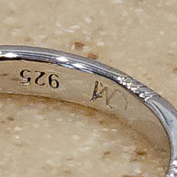 NEW MONICA RICH KOSANN CARPE DIEM SEIZE THE DAY POESY STACKABLE SILVER RING BAND - Picture 6 of 10